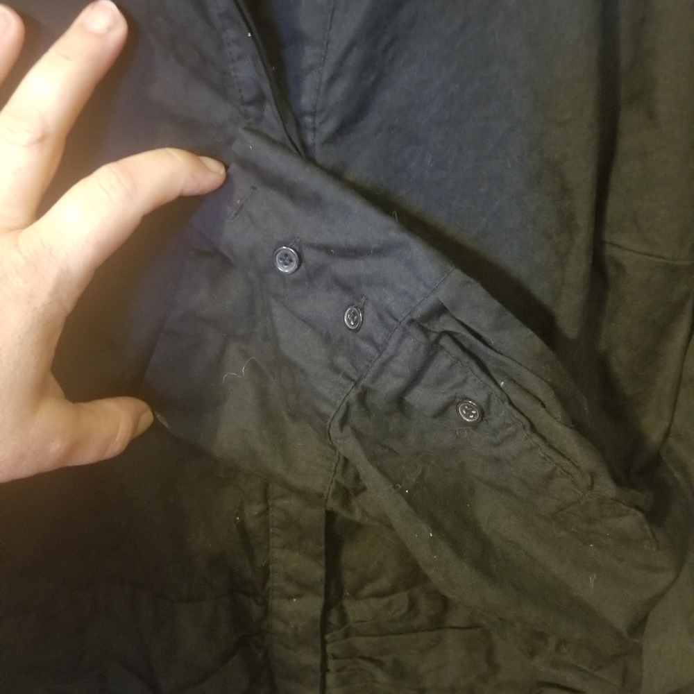 Lane Bryant black 14/16 top plus
Cotton buttondown - Picture 3 of 6
